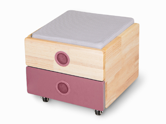 Тумбочка к парте Oxford Wood арт.Тумбочка BD-920-3 PN - материал дерево, декор розовый коробок 1 шт. .
