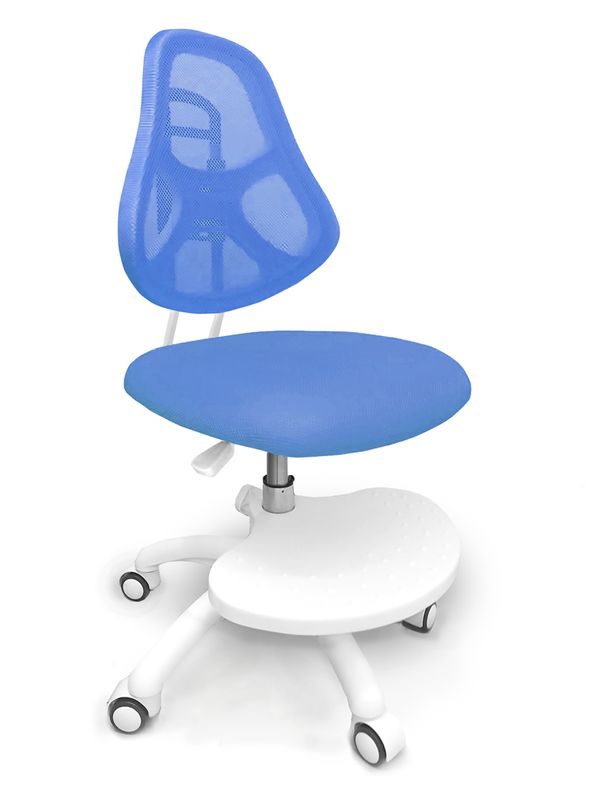 Детское кресло ErgoKids Y-400 BL - обивка голубая однотонная одна коробка