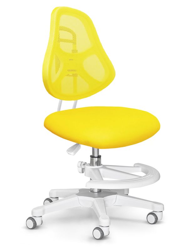 Детское кресло ErgoKids Y-400 YE - обивка желтая однотонная одна коробка