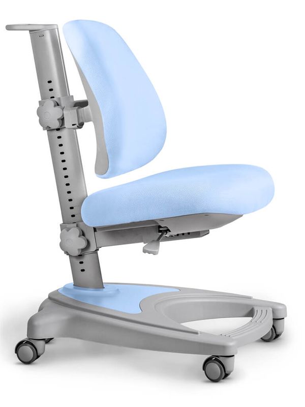 Детское кресло ErgoKids Y-416 Blue арт.Y-416 KBL - обивка голубая однотонная одна коробка