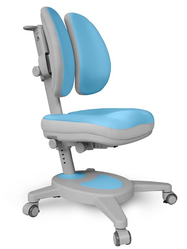 Кресло Mealux Onyx Duo Y-115 BLG - обивка голубая однотонная с серой каймой одна коробка