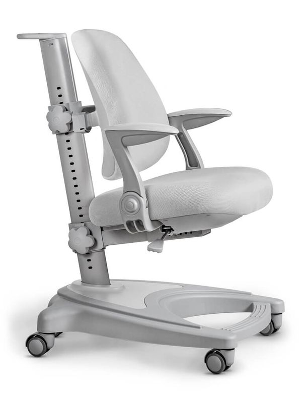 Детское кресло ErgoKids Y-416 Grey с подлокотниками арт.Y-416 G подлокотники - обивка серая однотонная одна коробка